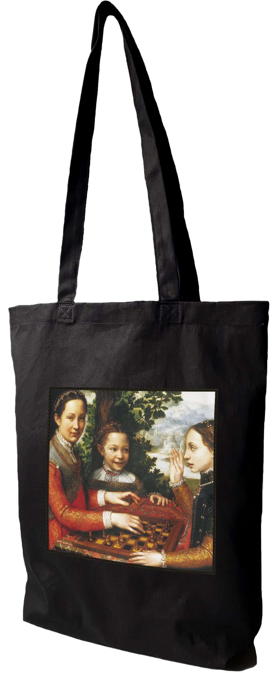 Torba z naszywką Gra w szachy Sofonisba Anguissola, Czarna