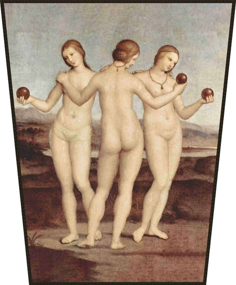 Ekran Trzy gracje Rafael Santi