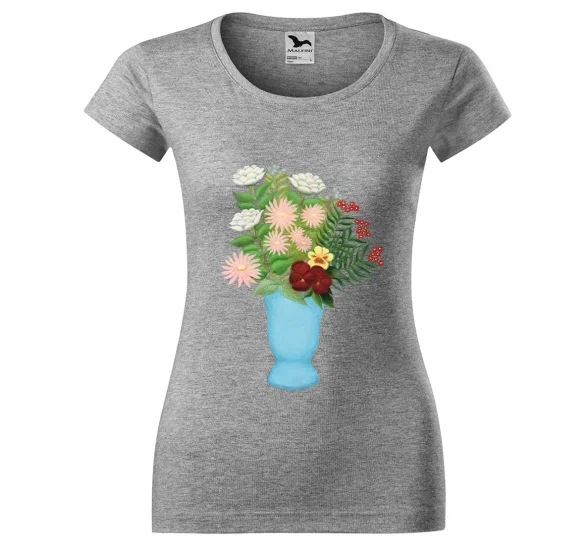 Bluzka damska Still life of flowers in a blue vase Henri Rousseau