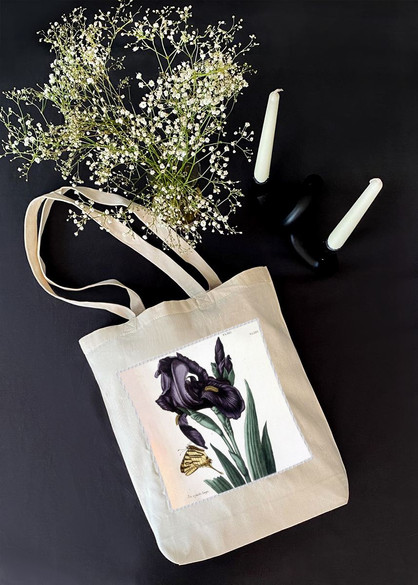 Torba z naszywką Irys szerokolistny Maria Sibylla Merian
