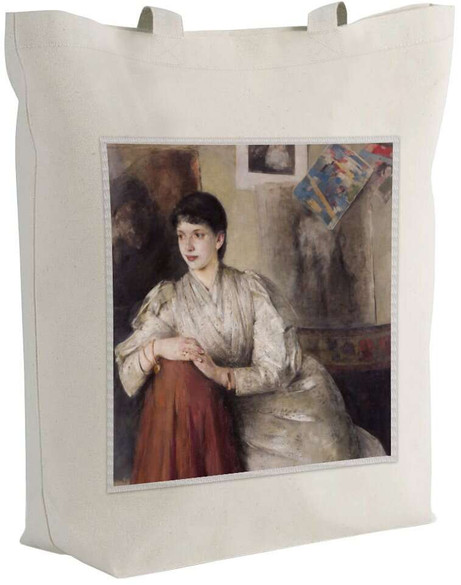 Torba z naszywką Portret kobiety w białej sukni Olga Boznańska