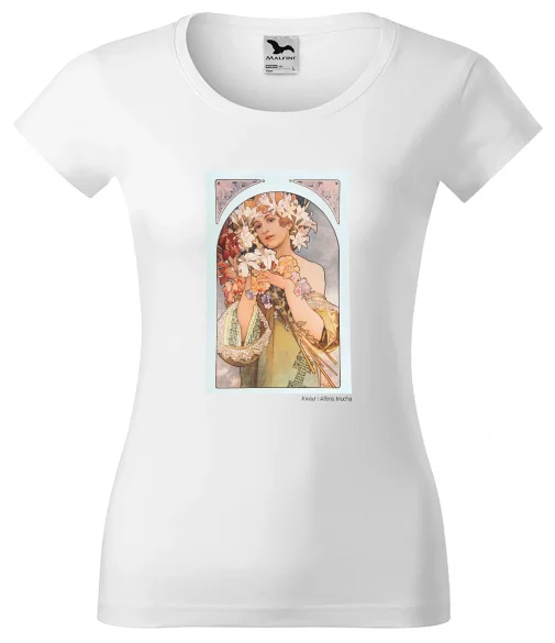 Bluzka damska Kwiat Alfons Mucha