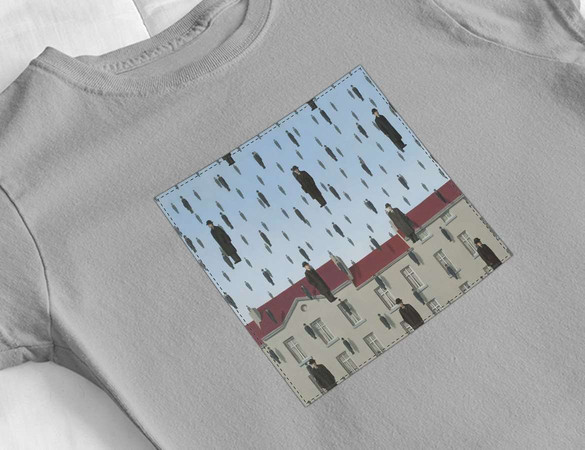 Bluzka damska z naszywką Spadanie René Magritte