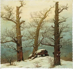 Ściereczka do okularów Dolmen w śniegu Caspar David Friedrich