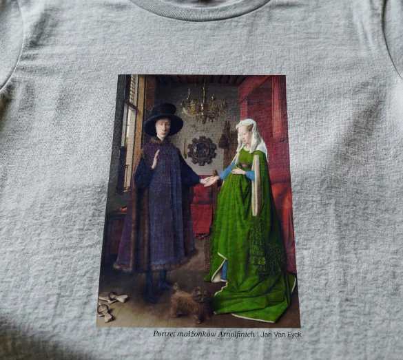 Koszulka z nadrukiem Portret małżonków Arnolfinich Jan Van Eyck
