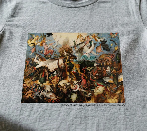 Koszulka z nadrukiem Upadek zbuntowanych aniołów Pieter Bruegel starszy