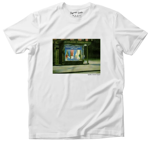 Koszulka z nadrukiem Apteka Edward Hopper