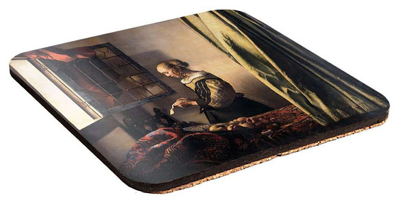 Podkładka pod kubek Dziewczyna czytająca list przy otwartym oknie Jan Vermeer