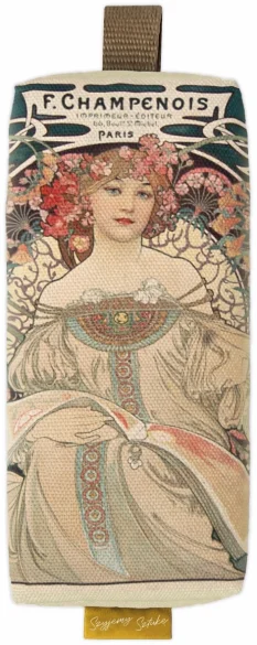 Piórnik szkolny prostokątny Rozmarzenie Alfons Mucha