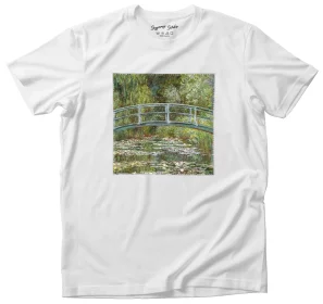 Koszulka z naszywką Most nad stawem z liliami wodnymi Claude Monet