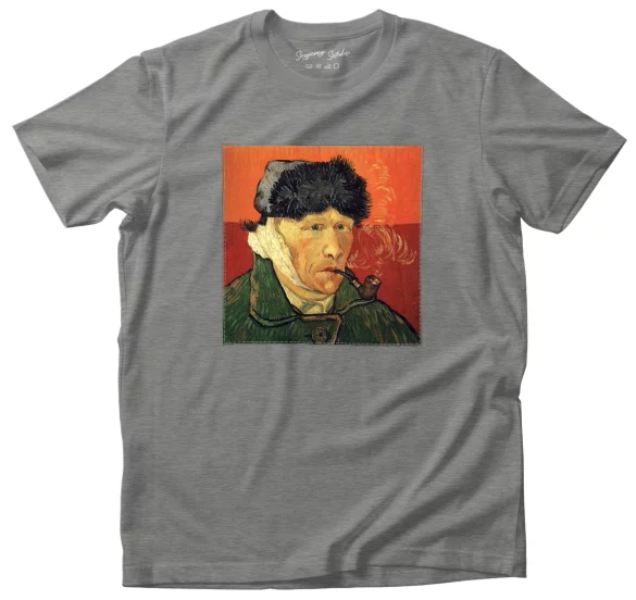 Koszulka z naszywką Autoportret z zabandażowanym uchem Vincent Van Gogh