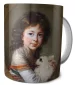 Kubek Portret Elżbiety Mniszchówny z pieskiem Élisabeth Vigée-Lebrun