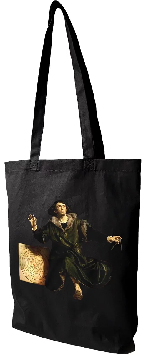 Torba bawełniana Astronom Kopernik, czyli rozmowa z Bogiem Jan Matejko, Czarna