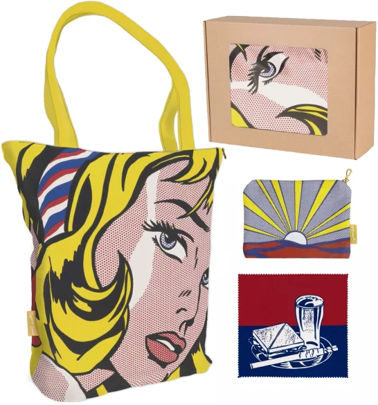 Zestaw prezentowy Roy Lichtenstein Torba + Kosmetyczka + Ściereczka