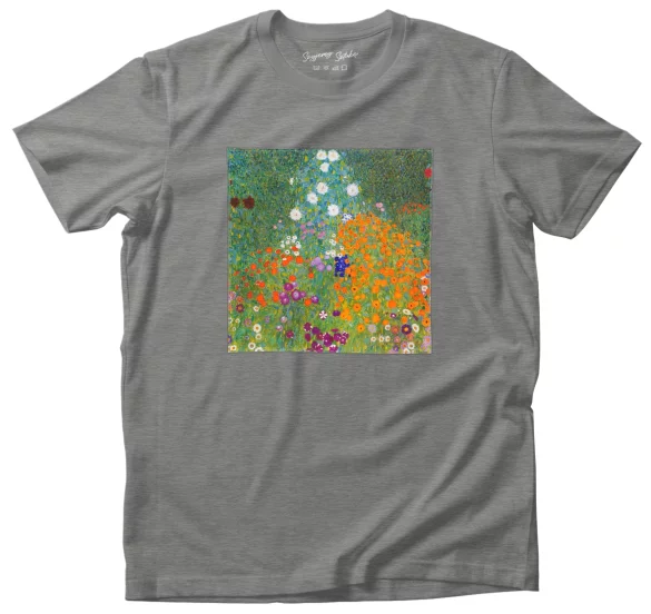 Koszulka z naszywką Flower garden Gustav Klimt
