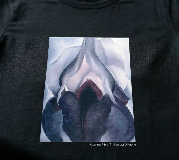 Bluzka damska Czarna Iris III Georgia O’Keeffe