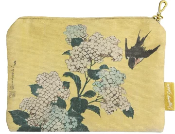 Kosmetyczka mini Hortensja i Jaskółka Katsushika Hokusai