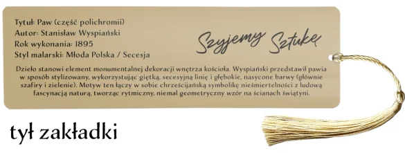 Zakładka do książki Paw Stanisław Wyspiański