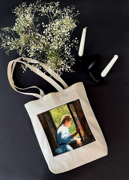 Torba z naszywką W oknie Anna Bilińska-Bohdanowiczowa