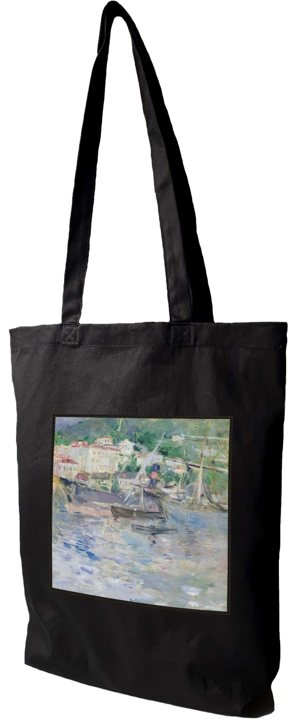 Torba z naszywką Port w Nicei Berthe Morisot, Czarna