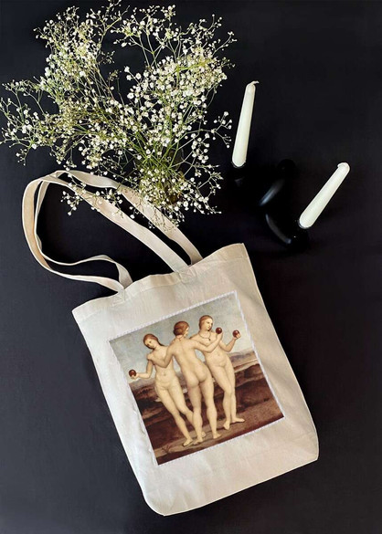 Torba z naszywką Trzy gracje Rafael Santi