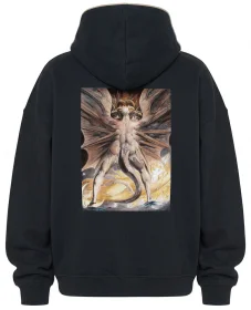 Bluza oversize Wielki czerwony smok i niewiasta obleczona w słońce William Blake