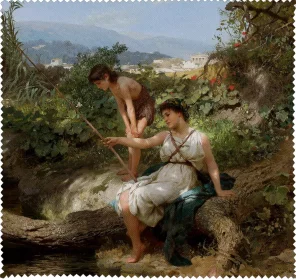 Ściereczka do okularów Rzymska sielanka (Łowienie ryb) Henryk Siemiradzki