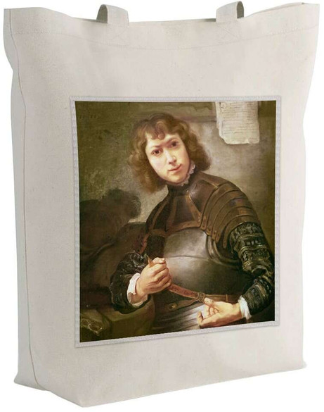Torba z naszywką Młody mężczyzna w złotej zbroi Rembrandt