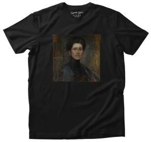 Koszulka z naszywką Self-portrait (1906) Olga Boznańska