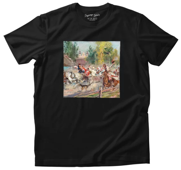 Koszulka z naszywką Wesele krakowskie na drodze Wojciech Kossak