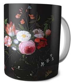 Kubek Wiosenne kwiaty w szklanym wazonie Jan van Kessel (starszy)