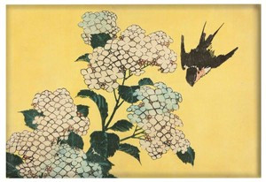 Magnes Hortensja i Jaskółka Katsushika Hokusai