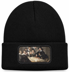 Czapka zimowa Lekcja anatomii doktora Tulpa Rembrandt – czarna