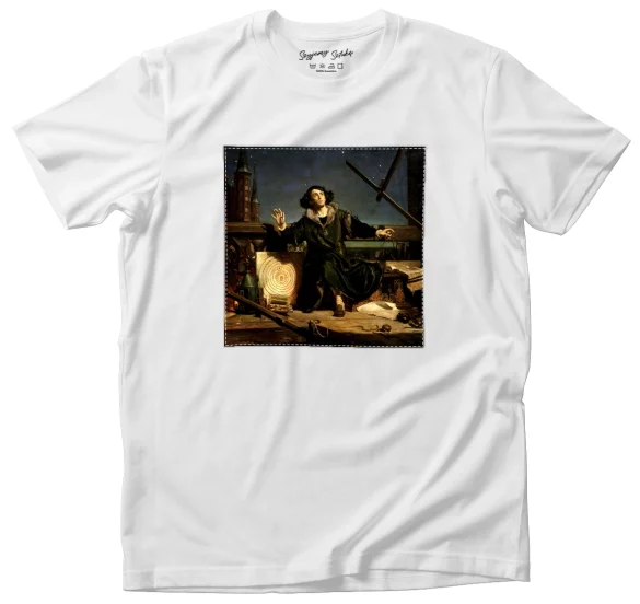 Koszulka z naszywką Astronom Kopernik, czyli rozmowa z Bogiem Jan Matejko