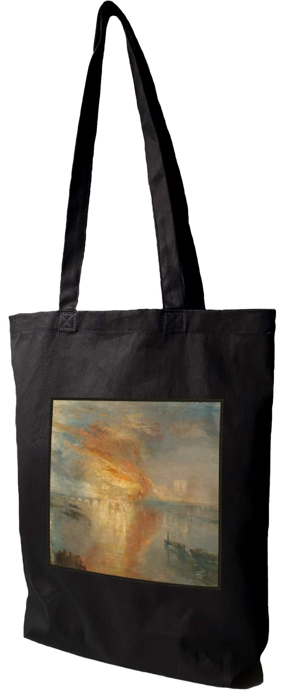 Torba z naszywką Spalenie Parlamentu William Turner, Czarna