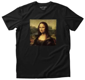 Koszulka z naszywką Mona Lisa Leonardo da Vinci