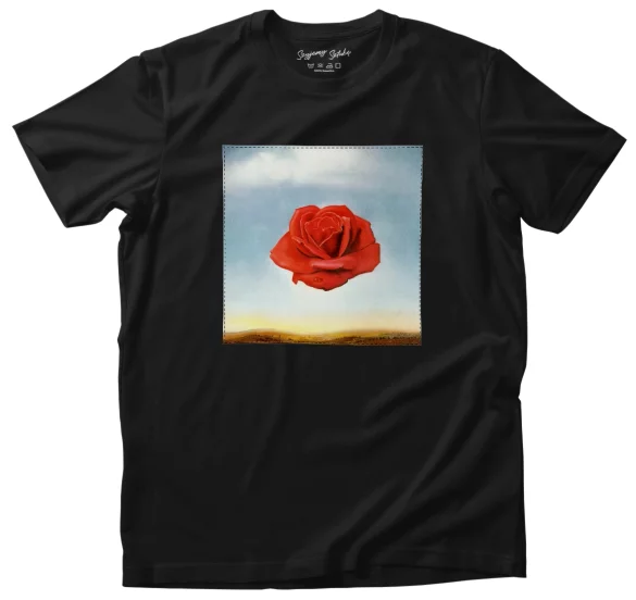 Koszulka z naszywką Róża medytacyjna Salvador Dali