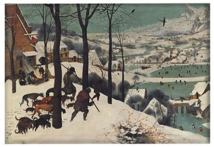 Magnes Myśliwi na śniegu Pieter Bruegel starszy