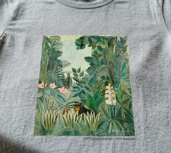 Koszulka z nadrukiem The Equatorial Jungle Henri Rousseau