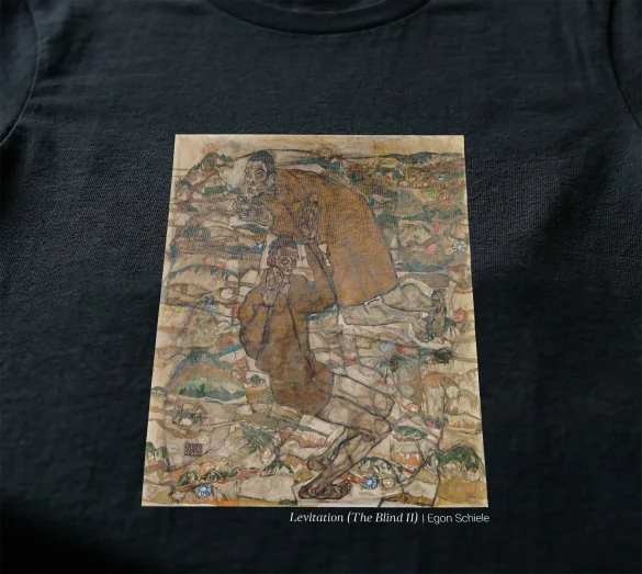 Koszulka z nadrukiem Levitation (The Blind II) Egon Schiele