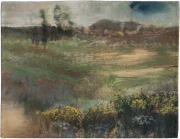 Podkładka na stół Krajobraz z kominami Edgar Degas