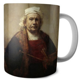 Kubek Autoportret z dwoma kołami Rembrandt
