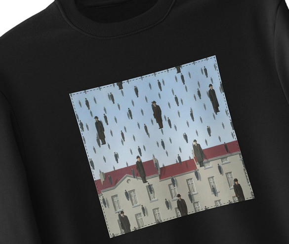 Bluza z naszywką Spadanie René Magritte