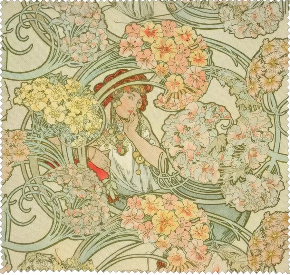 Ściereczka do okularów Langage des fleurs (Język kwiatów) Alfons Mucha