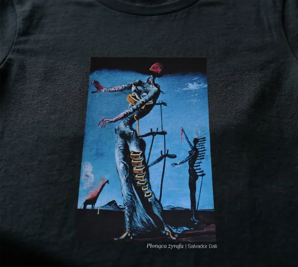 Bluzka damska Płonąca żyrafa Salvador Dali