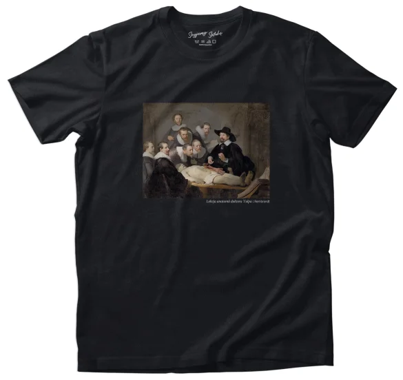 Koszulka z nadrukiem Lekcja anatomii doktora Tulpa Rembrandt