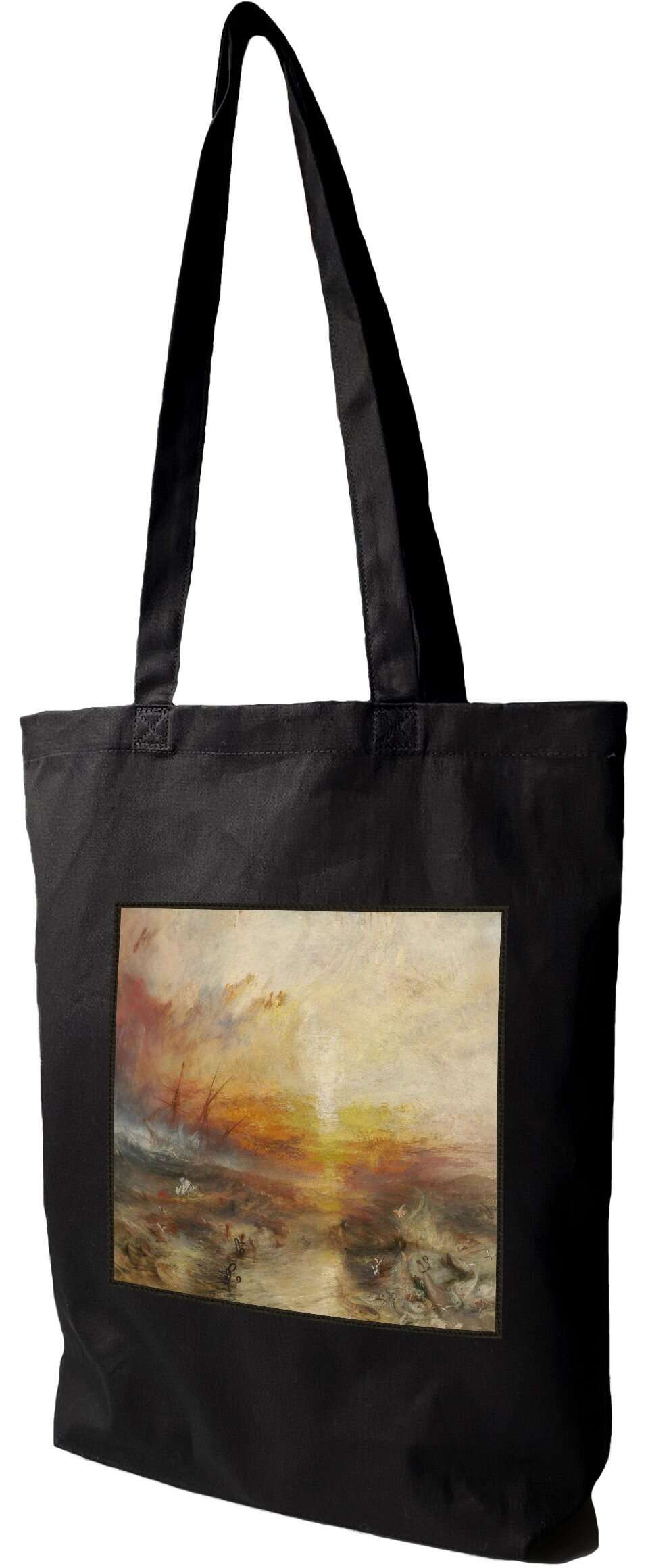 Torba z naszywką Statek niewolniczy William Turner, Czarna