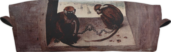 Piórnik Dwie małpy Pieter Bruegel starszy