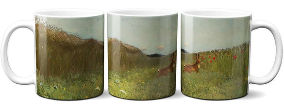 Kubek Zając wśród zboża Józef Chełmoński