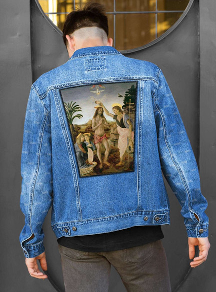 Ekran Chrzest Chrystusa Leonardo da Vinci